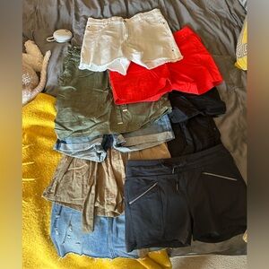 Lot of 10 shorts and skirts
